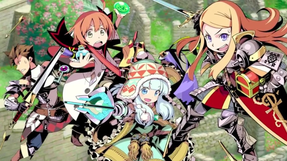 Etrian Mystery Dungeon Key Art