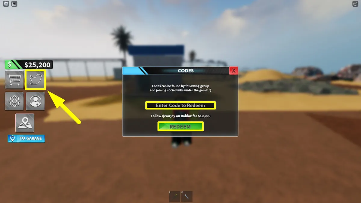 Mechanic Legends Roblox experience codes redemption system