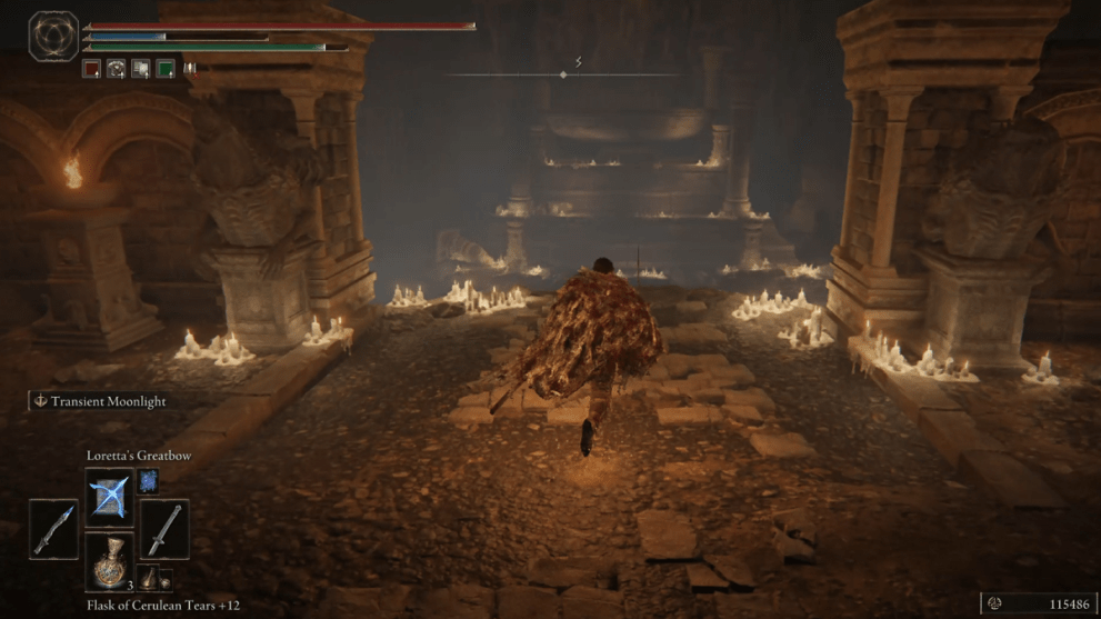 The large basin inside the Dragon's Pit dungeon.