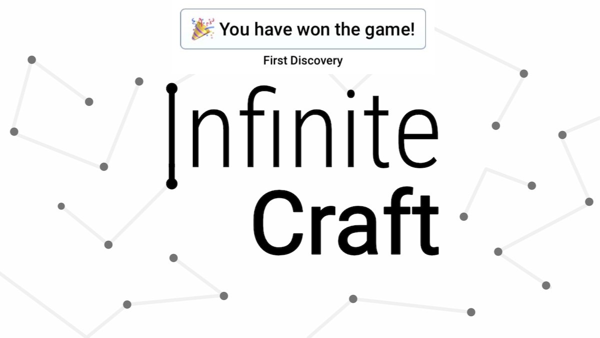 You have won the game in Infinite Craft